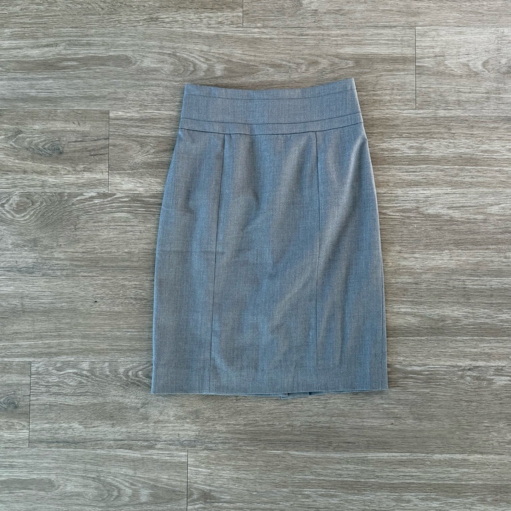 H&M Gray High-Waisted Pencil Skirt, Size 2